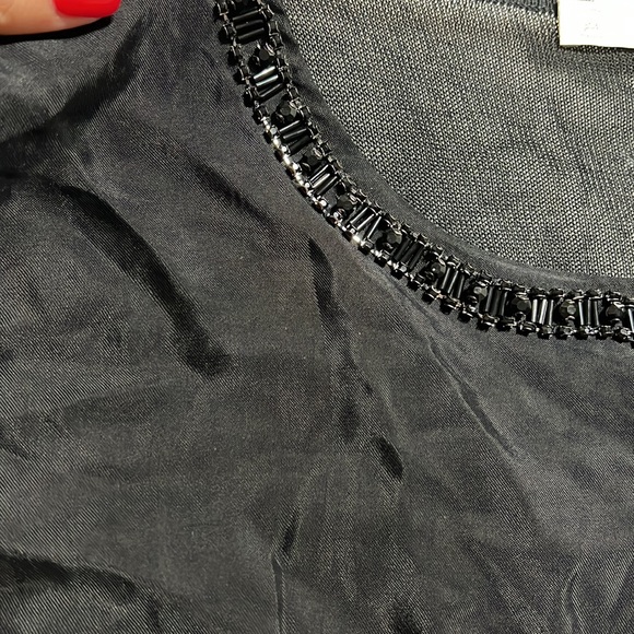 COPY - Silk and Cashmere Top Blouse size L - Picture 8 of 9